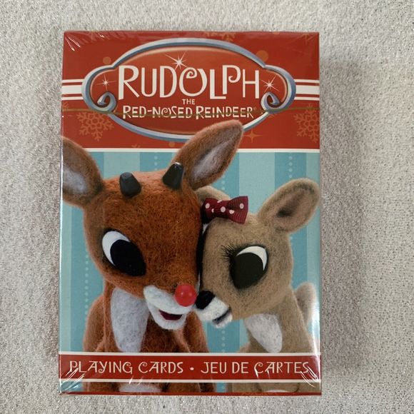 The Office Christmas, Rudolph the Red Nose Reindeer Playing Cards 2 Packs Cartas - Picture 4 of 5